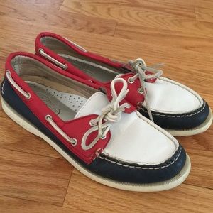 Red White Blue Sperry Topsiders 
